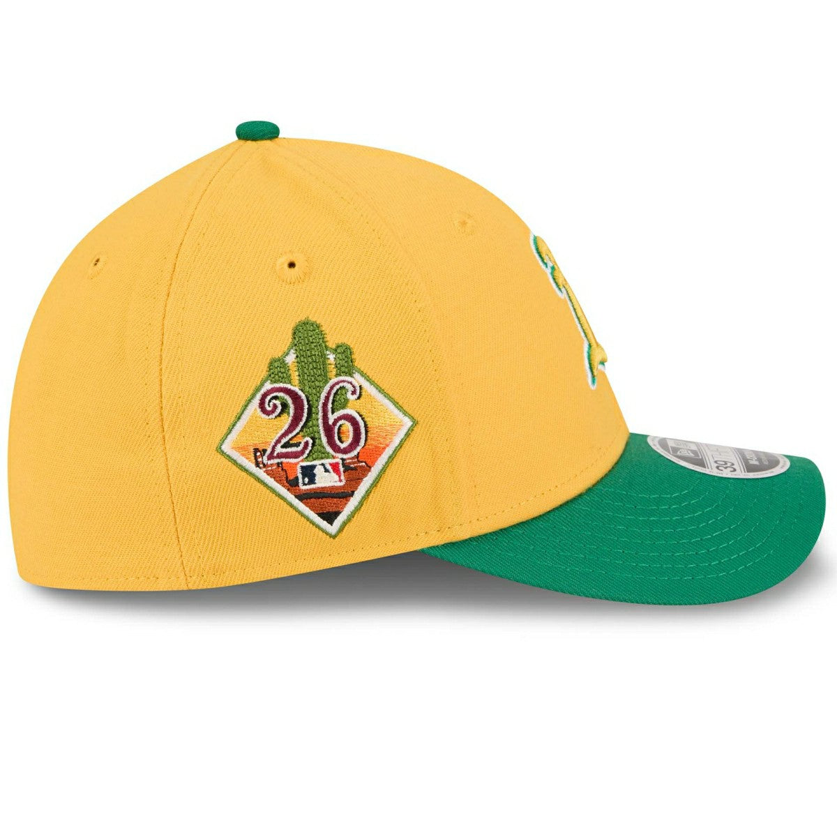 Athletics 2026 MLB Spring Training 39THIRTY M-Crown Flex Cap Yellow - Taass Online