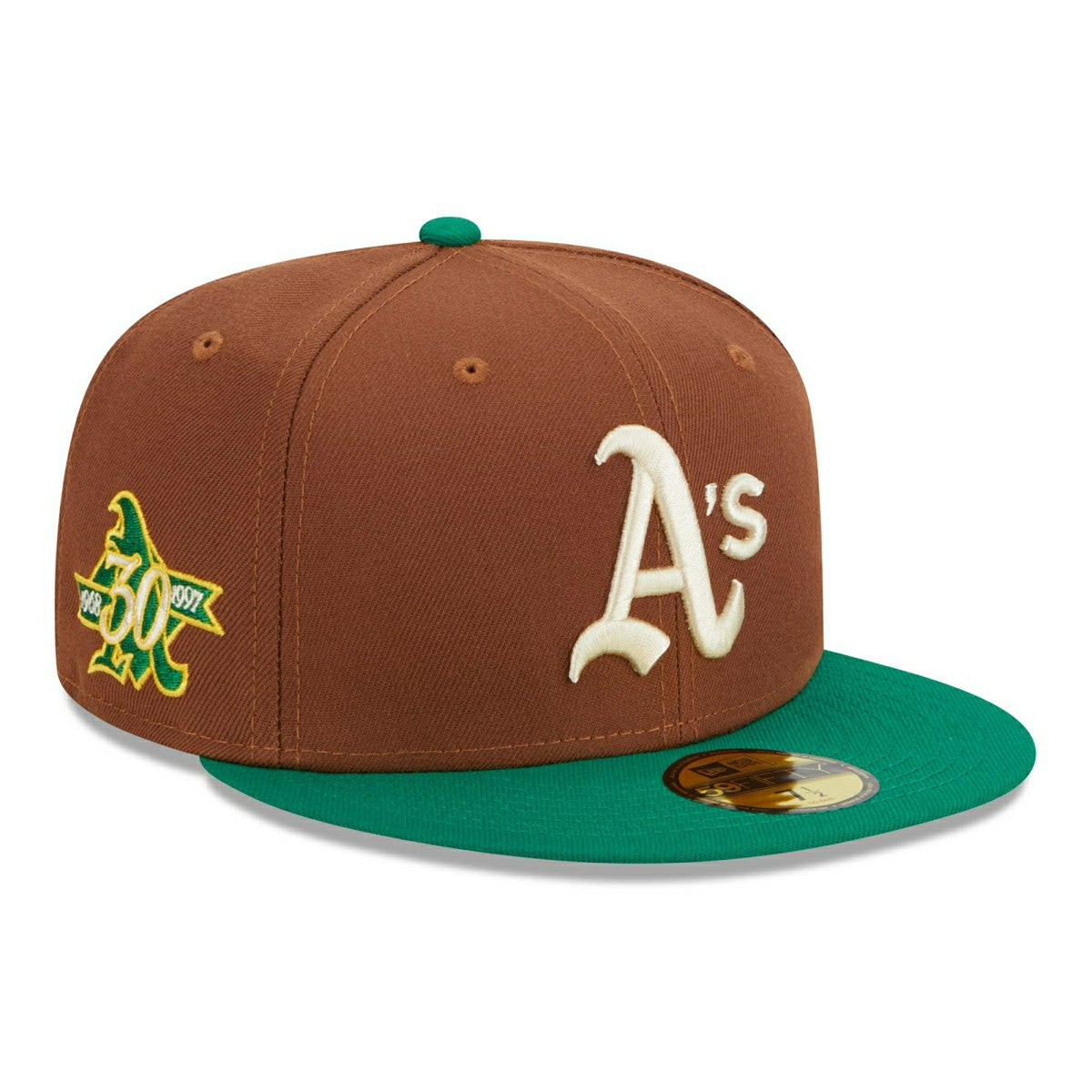 Oakland Athletics Harvest New Era 59FIFTY Fitted MLB Cap Brown - Taass Online