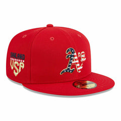 Oakland Athletics 2023 MLB Authentic 4th of July New Era 59FIFTY Fitted Cap - Taass on sale