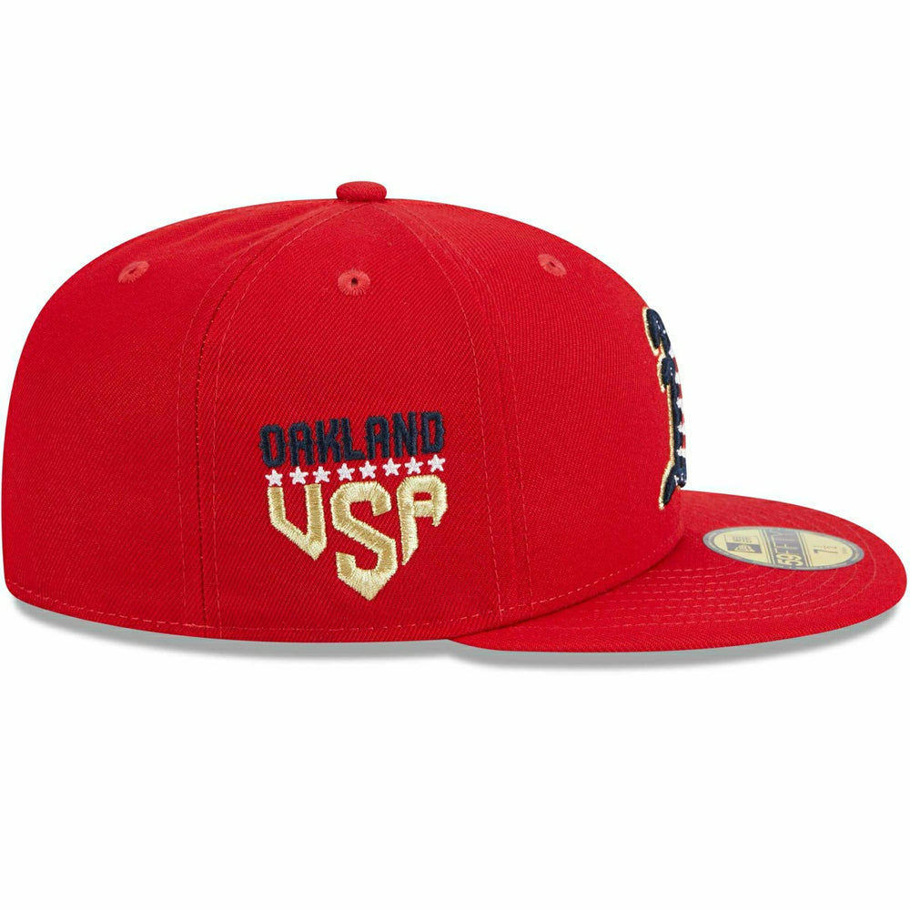 Oakland Athletics 2023 MLB Authentic 4th of July New Era 59FIFTY Fitted Cap - Taass on sale