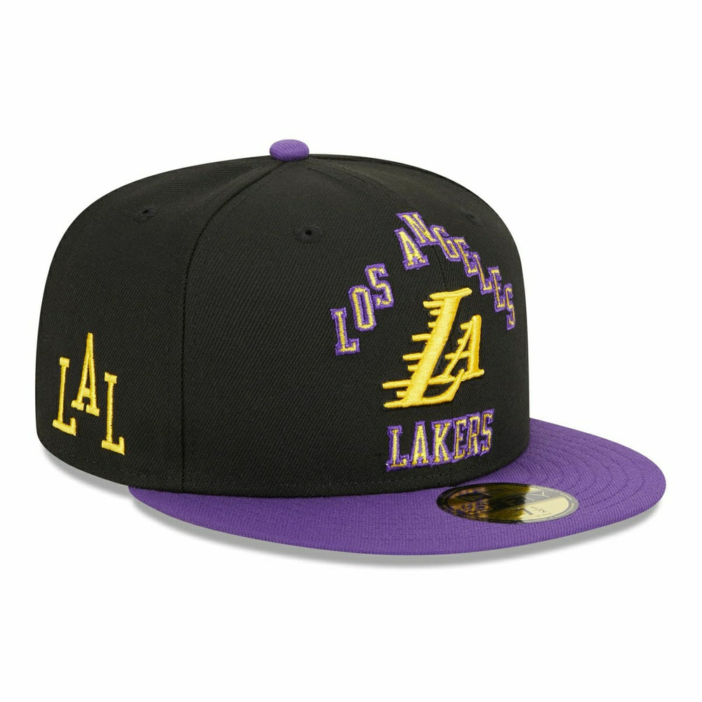 Los Angeles Lakers 2023 NBA City Edition New Era 59FIFTY Fitted Cap - Taass discount