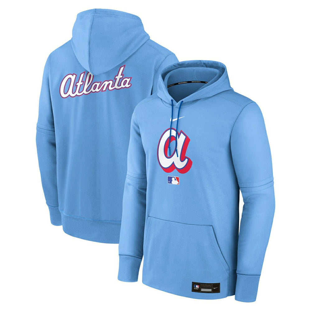Atlanta Braves City Connect 2026 MLB Authentic Therma Hoodie Blue - Taass sale