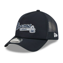Atlanta Braves 2026 MLB Batting Practice 9FORTY APEX Trucker Cap Navy - Taass on sale