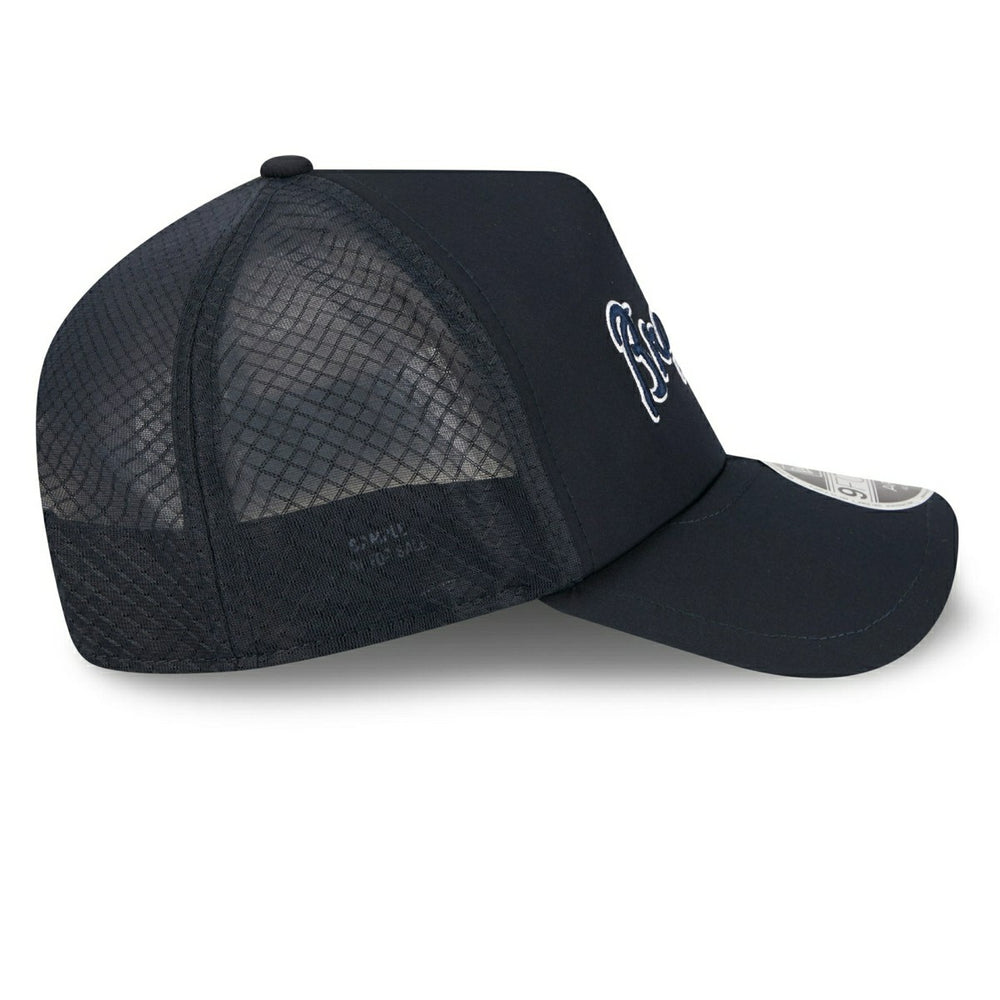 Atlanta Braves 2026 MLB Batting Practice 9FORTY APEX Trucker Cap Navy - Taass on sale