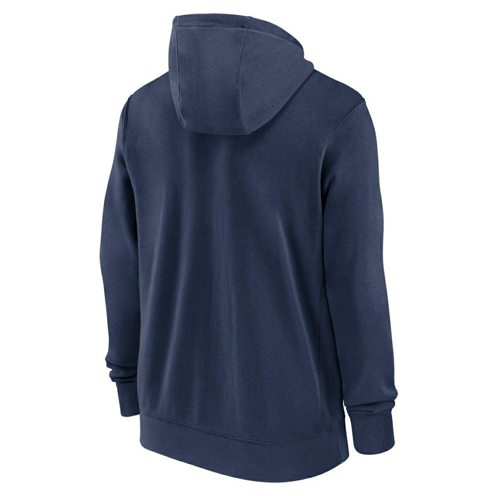 Atlanta Braves Knockout Script MLB Full-Zip Hoodie Navy - Taass outlet
