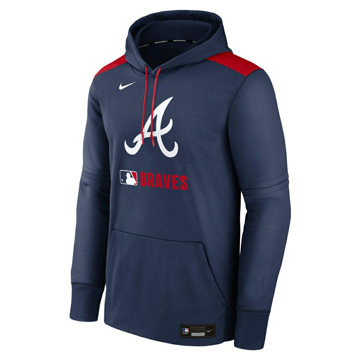 Atlanta Braves 2025 MLB Authentic Performance Therma Hoodie Navy - Taass discount