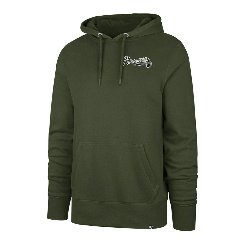 Atlanta Braves Backer '47 Burnside MLB Hoodie Sandalwood - Taass sale