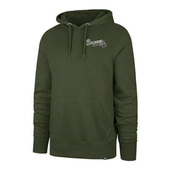 Atlanta Braves Backer '47 Burnside MLB Hoodie Sandalwood - Taass sale