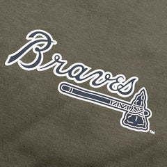 Atlanta Braves Backer '47 Burnside MLB Hoodie Sandalwood - Taass sale