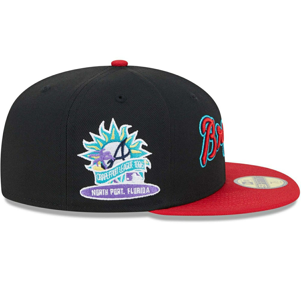 Atlanta Braves Retro 1996 Spring Training New Era 59FIFTY Fitted Cap Black - Taass outlet