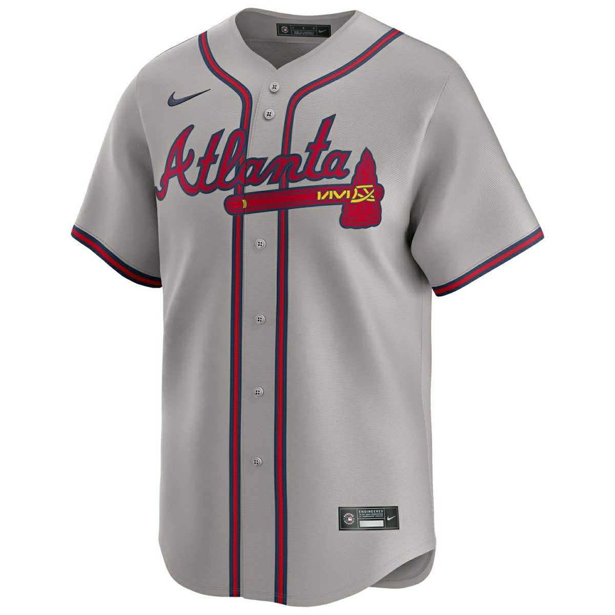 Atlanta Braves Nike Limited MLB Baseball Jersey Road Gray - Taass discount