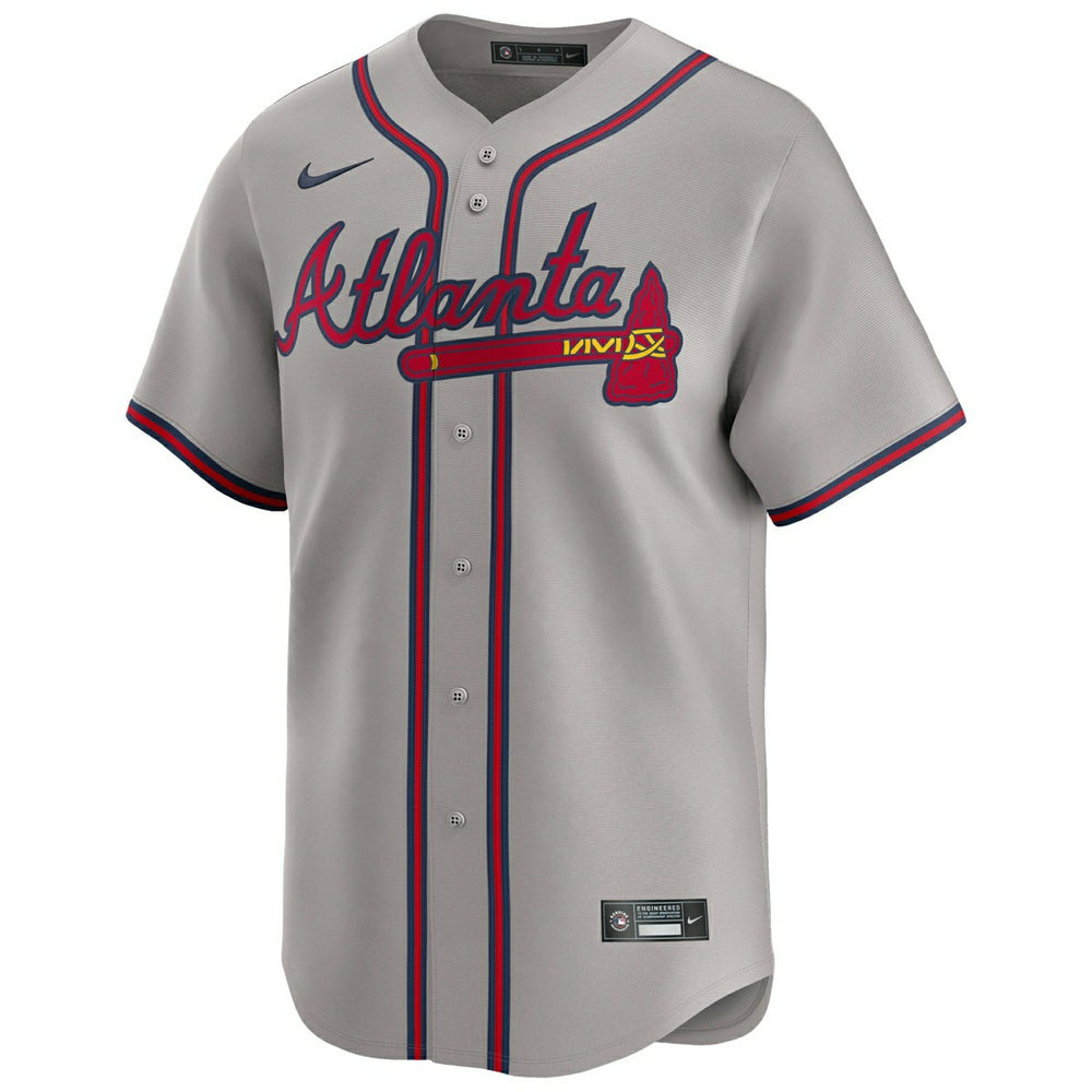 Atlanta Braves Nike Limited MLB Baseball Jersey Road Gray - Taass discount
