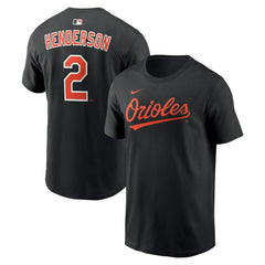 Gunnar Henderson #2 Baltimore Orioles Player MLB T-Shirt Black - Taass sale