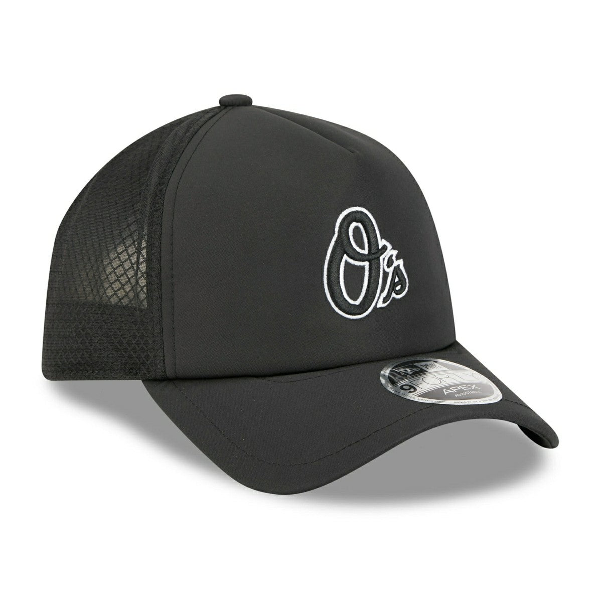 Baltimore Orioles 2026 MLB Batting Practice 9FORTY APEX Trucker Cap Black - Taass for sale