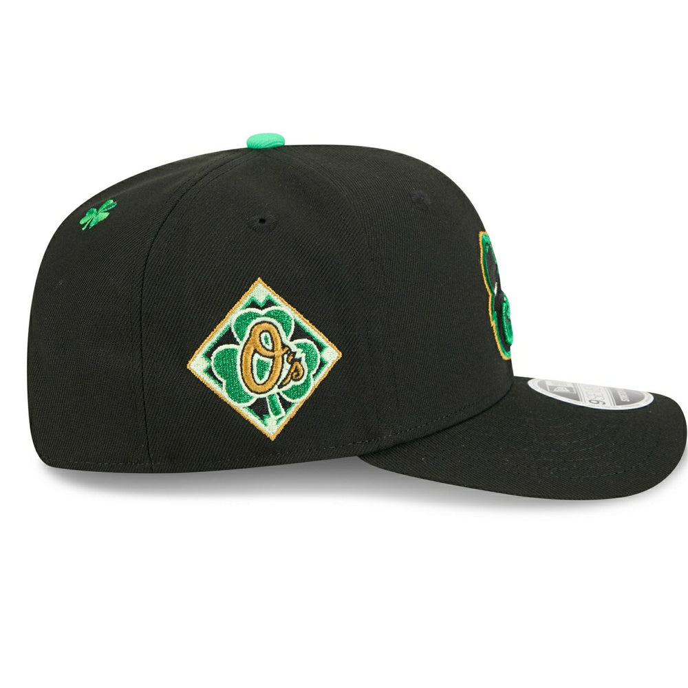Baltimore Orioles 2026 St. Patrick's Day 9SEVENTY Stretch-Snap MLB Cap Black - Taass for sale