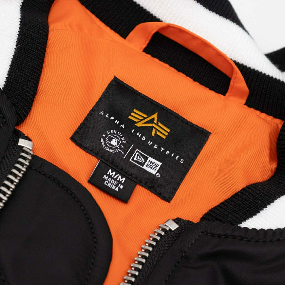 Baltimore Orioles Alpha Industries MA-1 MLB Bomber Jacket Black - Taass discount