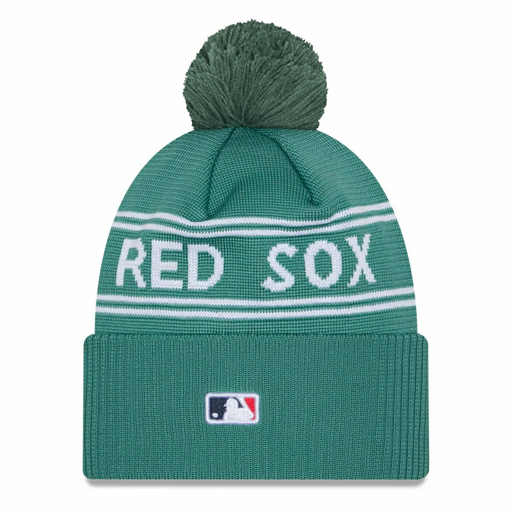 Boston Red Sox Authentic City Connect New Era MLB Knit Hat Green - Taass on sale