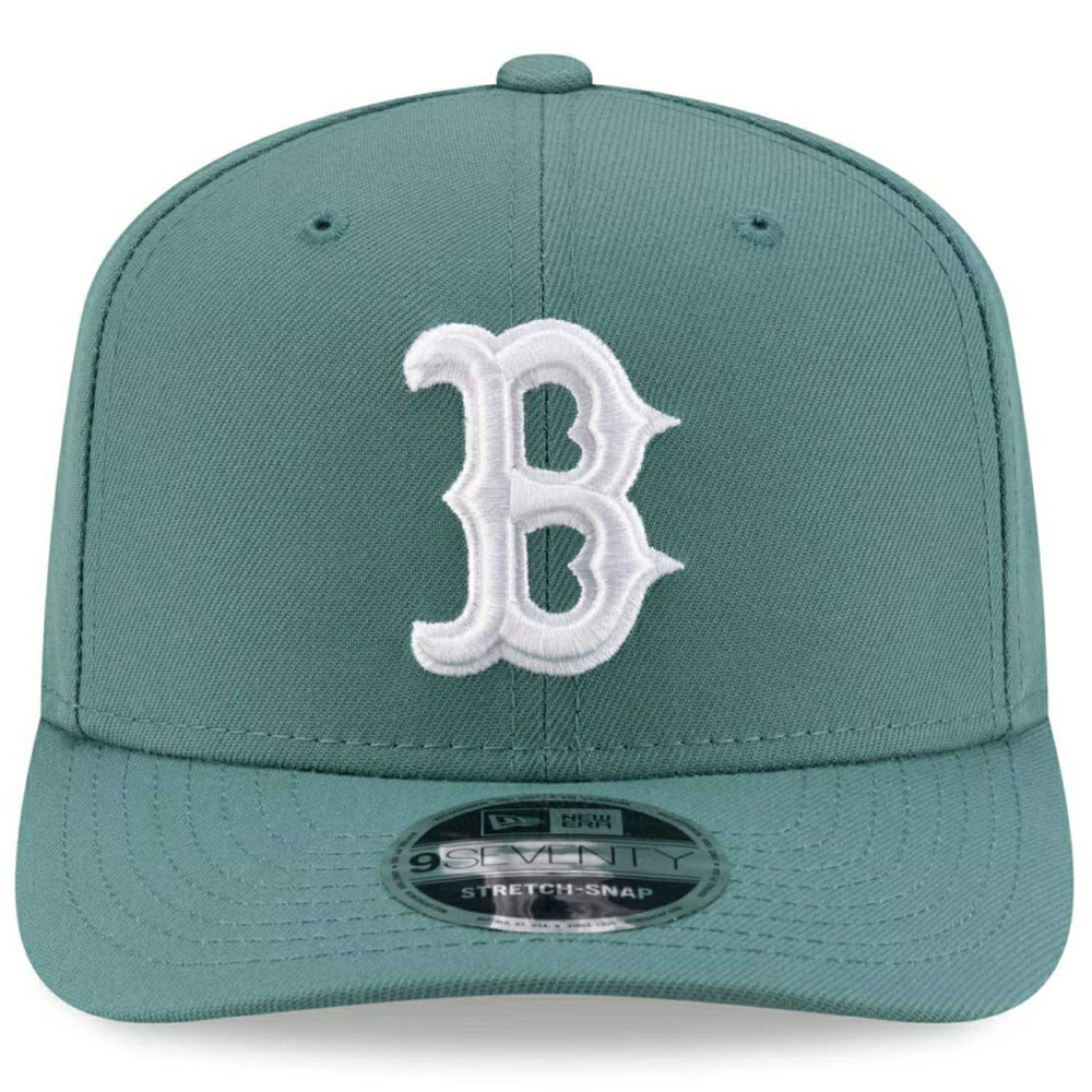 Boston Red Sox MLB City Connect Stretch-Snap 9SEVENTY Cap Green - Taass US