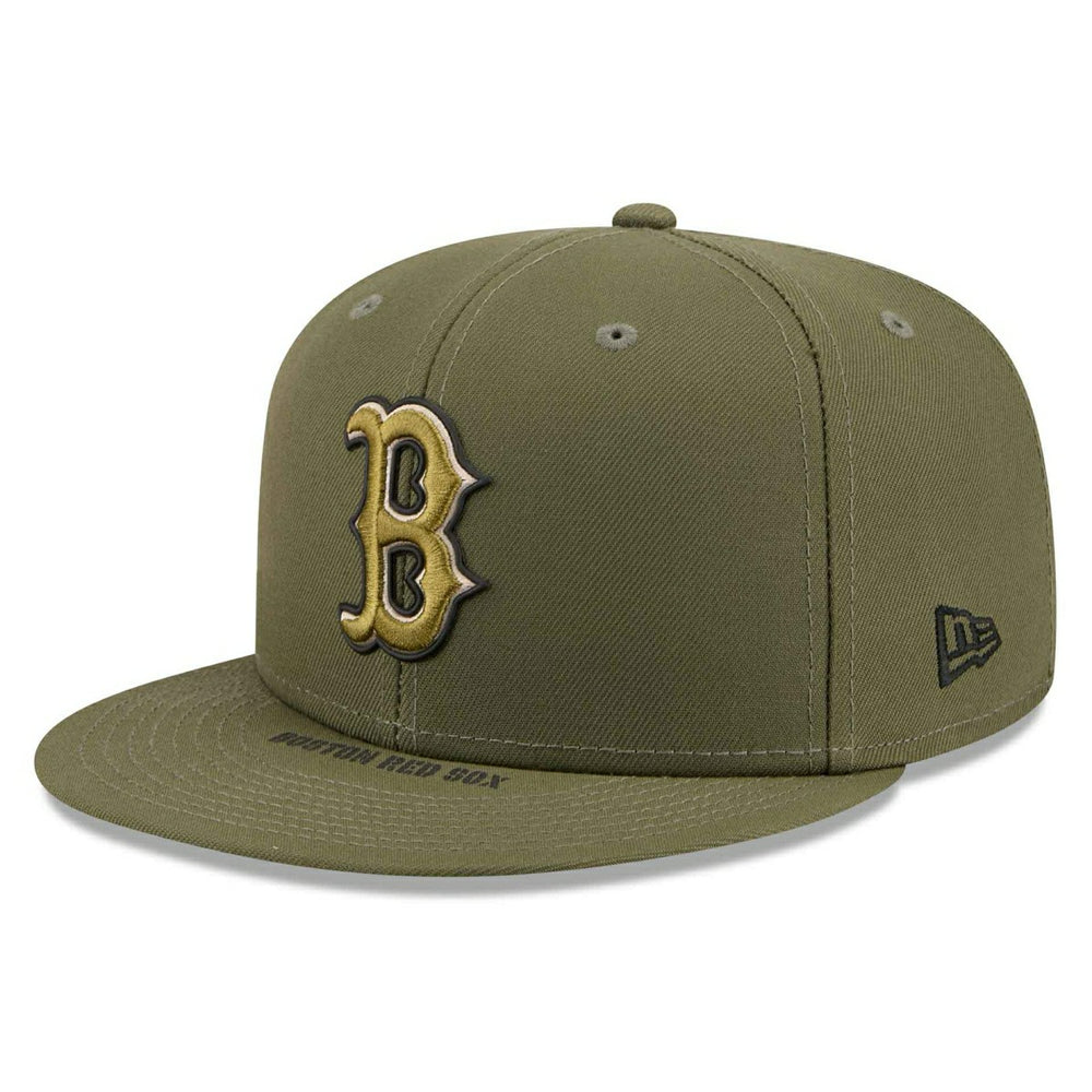 Boston Red Sox 2026 MLB Armed Forces Authentic 59FIFTY Fitted Cap Olive - Taass sale