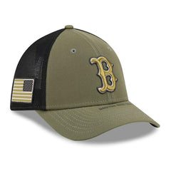 Boston Red Sox 2026 MLB Armed Forces 39THIRTY M-Crown Flex Cap Olive - Taass for sale