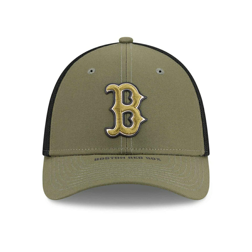 Boston Red Sox 2026 MLB Armed Forces 39THIRTY M-Crown Flex Cap Olive - Taass for sale