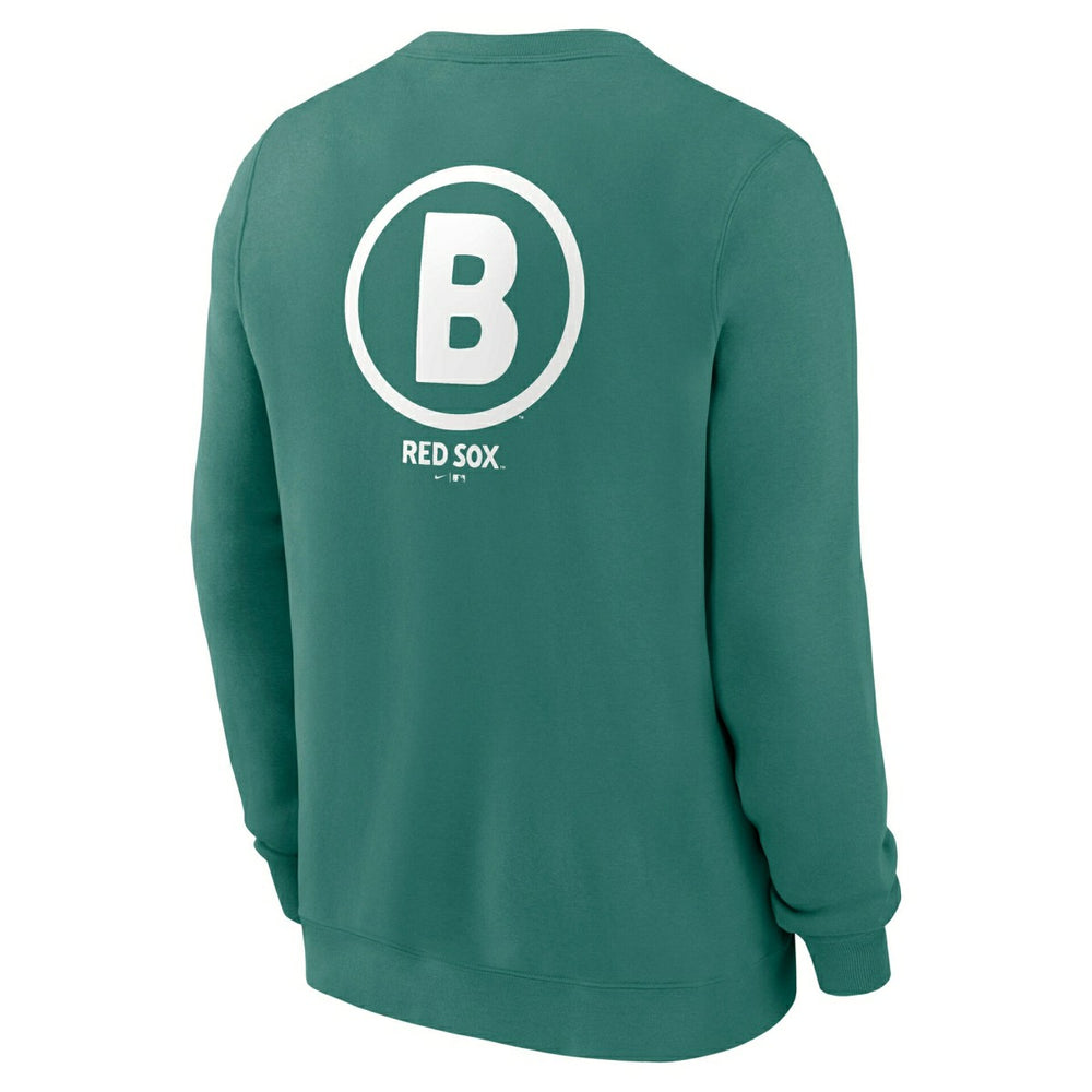 Boston Red Sox City Connect 2-Hit Club Crew Pullover Green - Taass discount