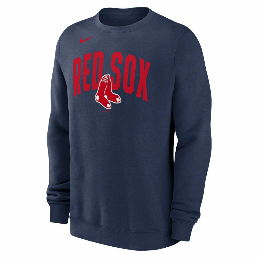 Boston Red Sox Club Fleece MLB Pullover Crew Navy - Taass sale