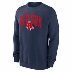Boston Red Sox Club Fleece MLB Pullover Crew Navy - Taass sale