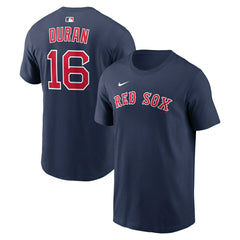 Jarren Duran #16 Boston Red Sox Player MLB T-Shirt Navy - Taass for sale