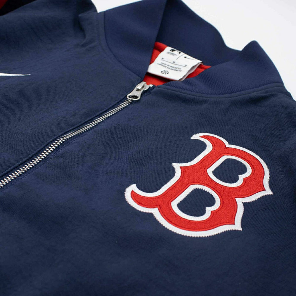 Boston Red Sox 2026 MLB Authentic Dugout Bomber Jacket Navy - Taass on sale