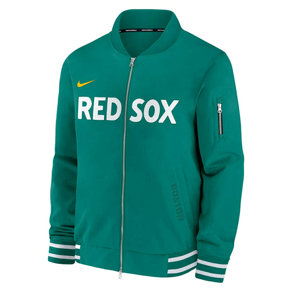 Boston Red Sox City Connect 2026 MLB Authentic Dugout Bomber Jacket Green - Taass sale