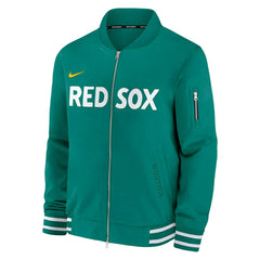 Boston Red Sox City Connect 2026 MLB Authentic Dugout Bomber Jacket Green - Taass sale