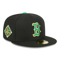 Boston Red Sox 2026 St. Patrick's Day MLB Authentic 59FIFTY Cap Black - Taass on sale