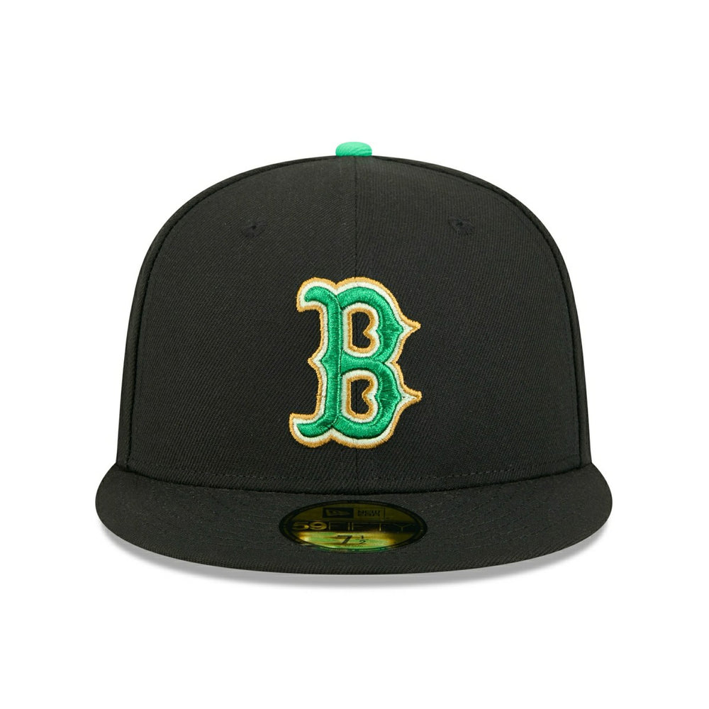 Boston Red Sox 2026 St. Patrick's Day MLB Authentic 59FIFTY Cap Black - Taass on sale