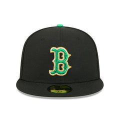 Boston Red Sox 2026 St. Patrick's Day MLB Authentic 59FIFTY Cap Black - Taass on sale