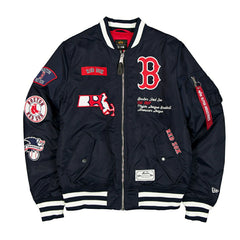 Boston Red Sox Alpha Industries MA-1 MLB Bomber Jacket Navy - Taass outlet