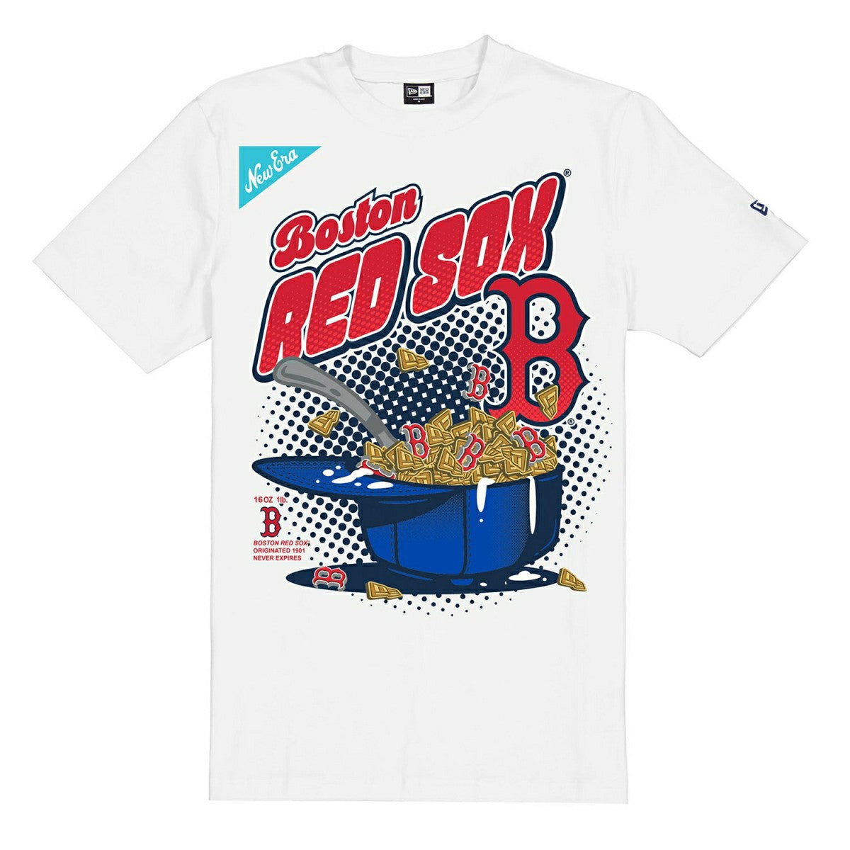 Boston Red Sox Cereal Bowl Oversized MLB T-Shirt White - Taass discount