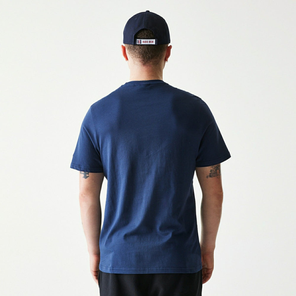 Boston Red Sox Team Logo New Era MLB T-Shirt Navy - Taass discount