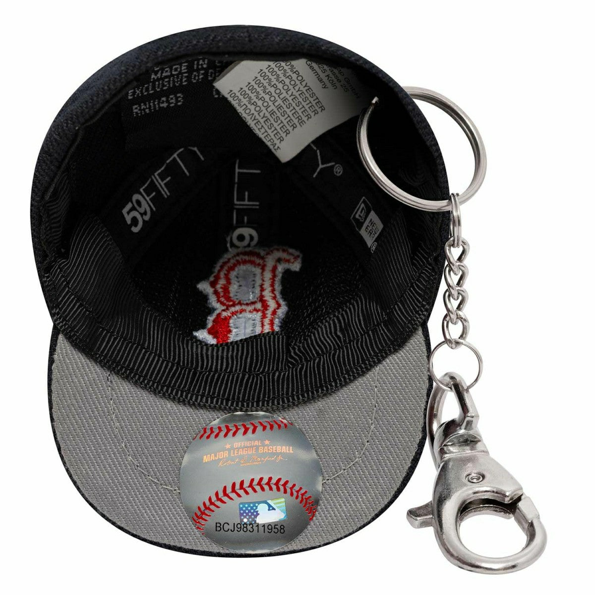 Boston Red Sox MLB Mini Cap Mini Cap Key Chain Navy - Taass for sale