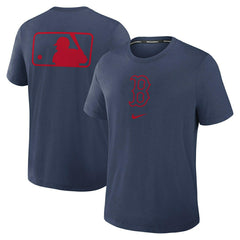 Boston Red Sox Early Work 2025 MLB Authentic Nike Tri-Blend T-Shirt Navy - Taass on sale