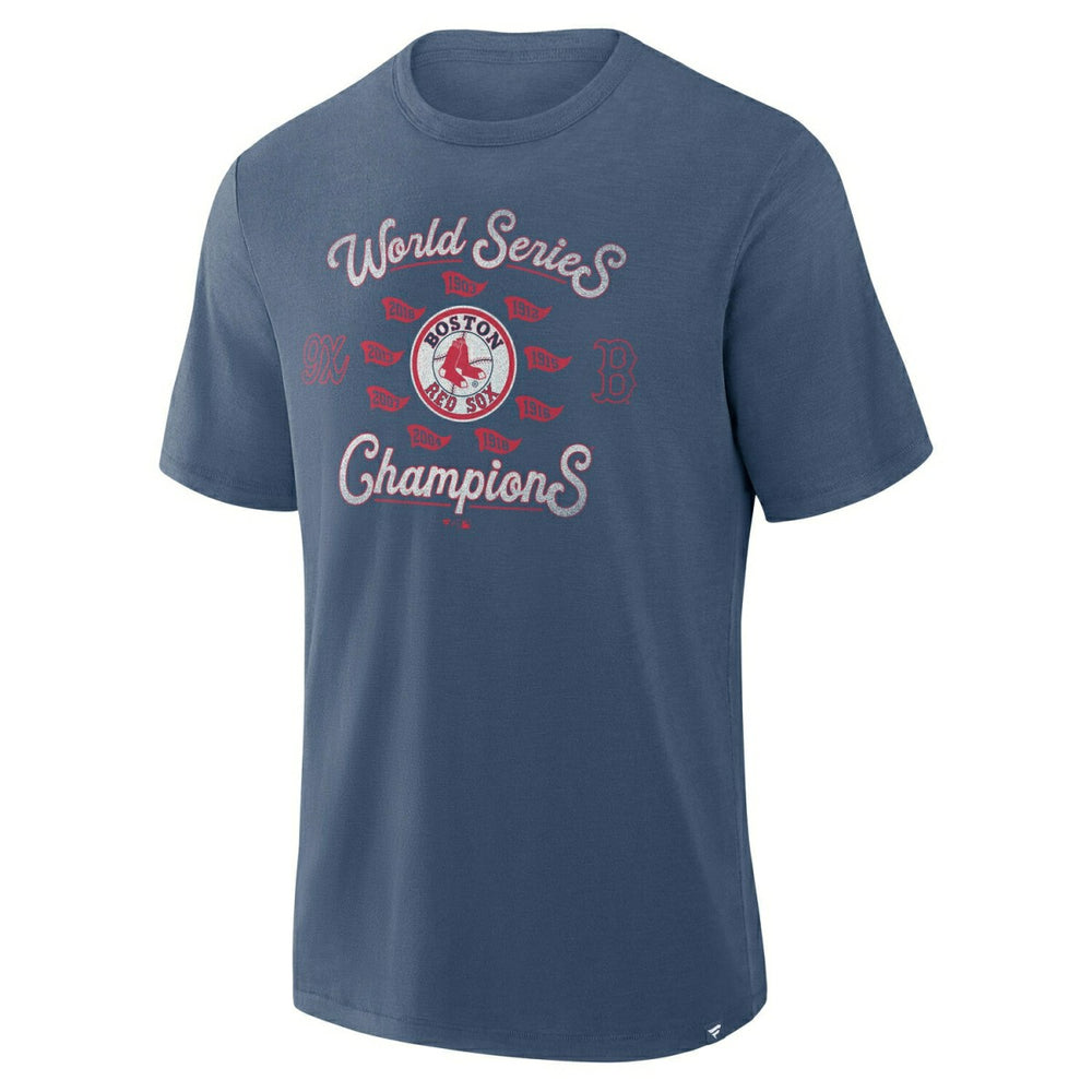 Boston Red Sox Retro Stadium Slub MLB T-Shirt Navy - Taass sale
