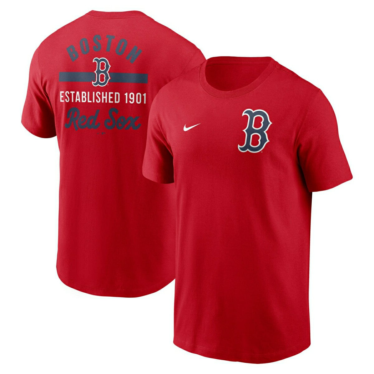 Boston Red Sox 2-Hit Nike Cotton T-Shirt Red - Taass Online