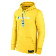 Boston Red Sox Alternate 2025 MLB Authentic Performance Therma Hoodie Yellow - Taass outlet