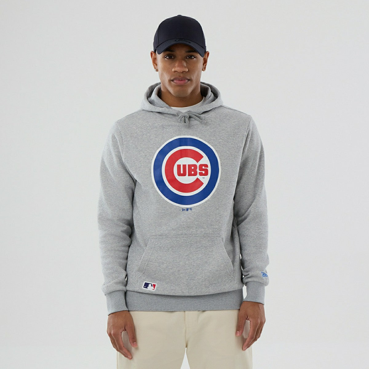 Chicago Cubs Team Logo MLB Hoodie Gray - Taass US