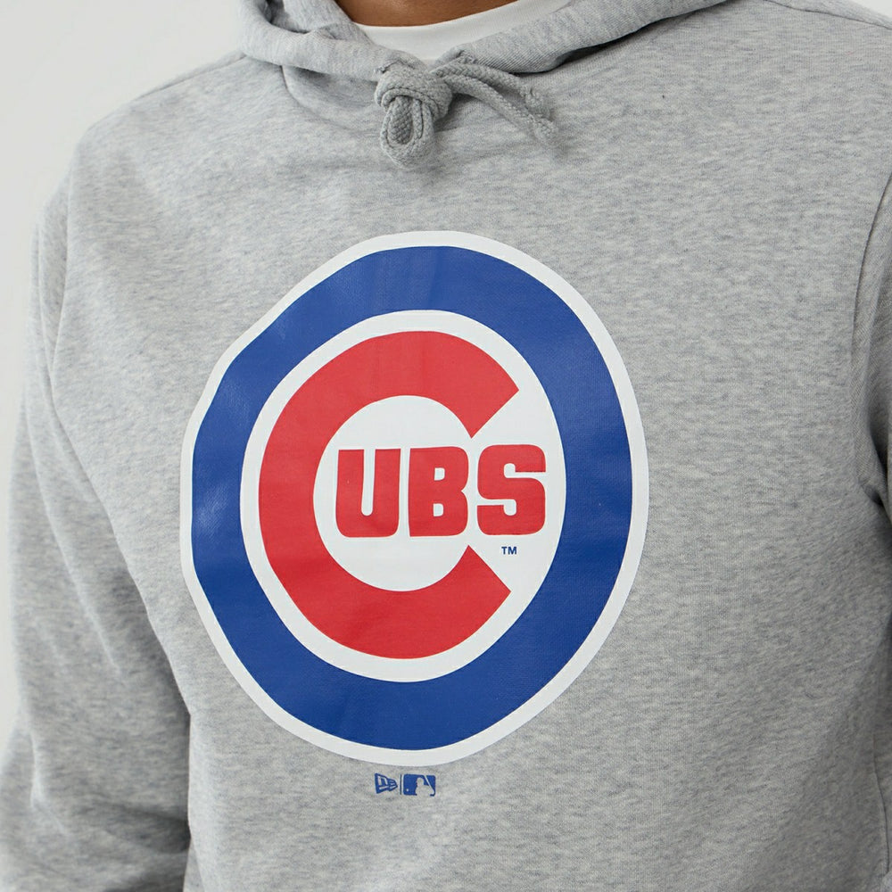 Chicago Cubs Team Logo MLB Hoodie Gray - Taass US