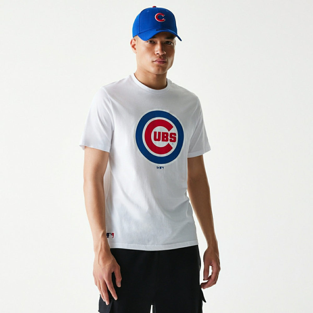 Chicago Cubs Team Logo New Era MLB T-Shirt White - Taass sale