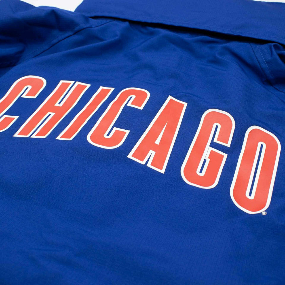 Chicago Cubs MLB Quarter Zip Windbreaker Jacket Blue - Taass for sale