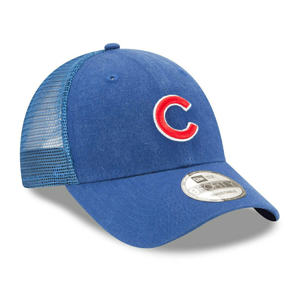 Chicago Cubs Basic New Era 9FORTY Trucker MLB Cap - Taass Online