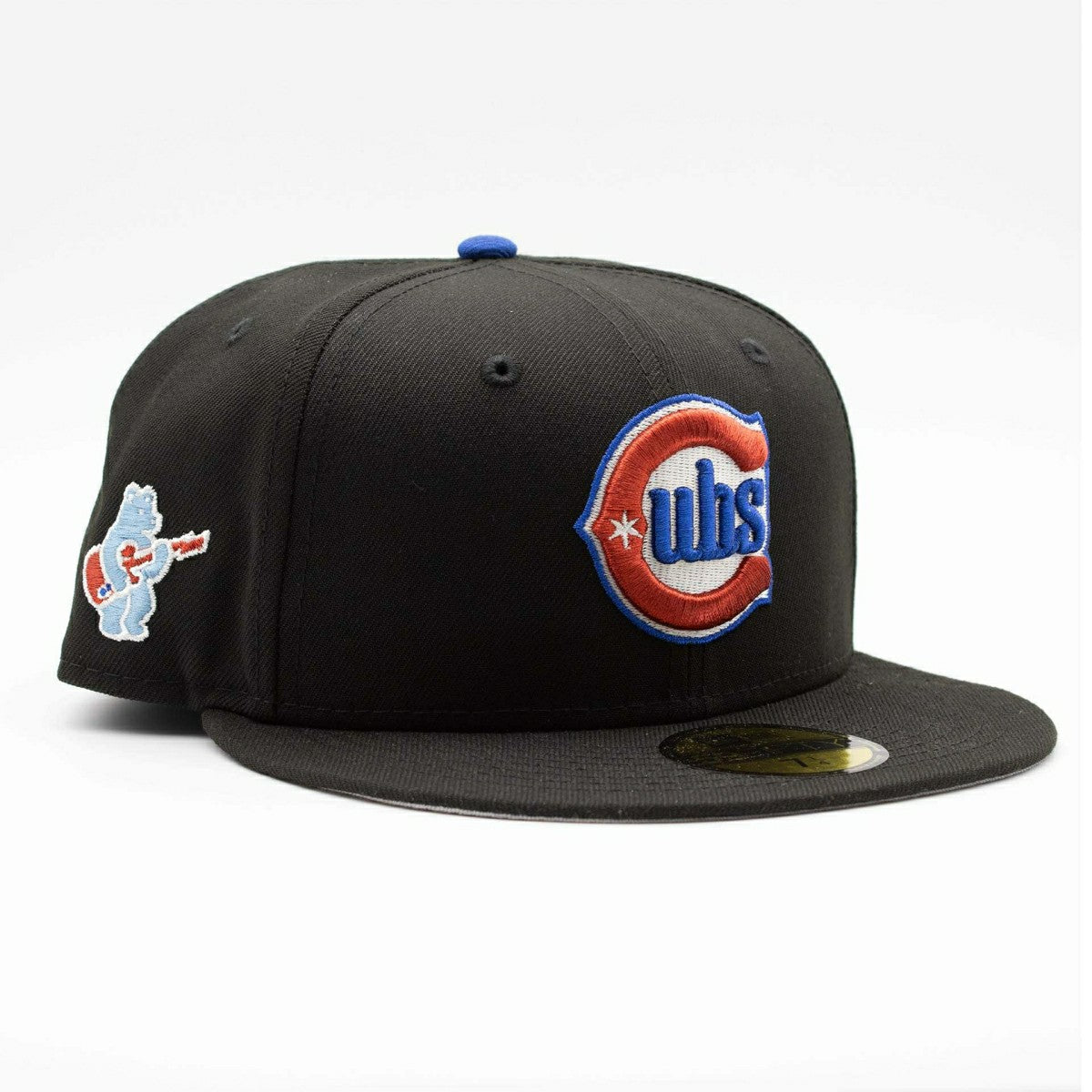 Chicago Cubs Alternate Logo 59FIFTY Fitted MLB Cap Black - Taass discount