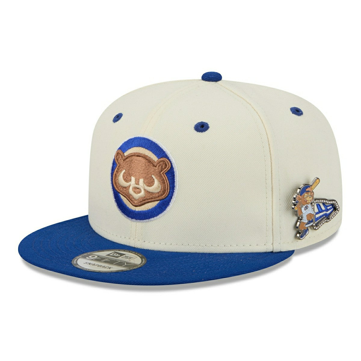 Chicago Cubs Mascot Pin 9FIFTY Snapback Cap - Taass on sale